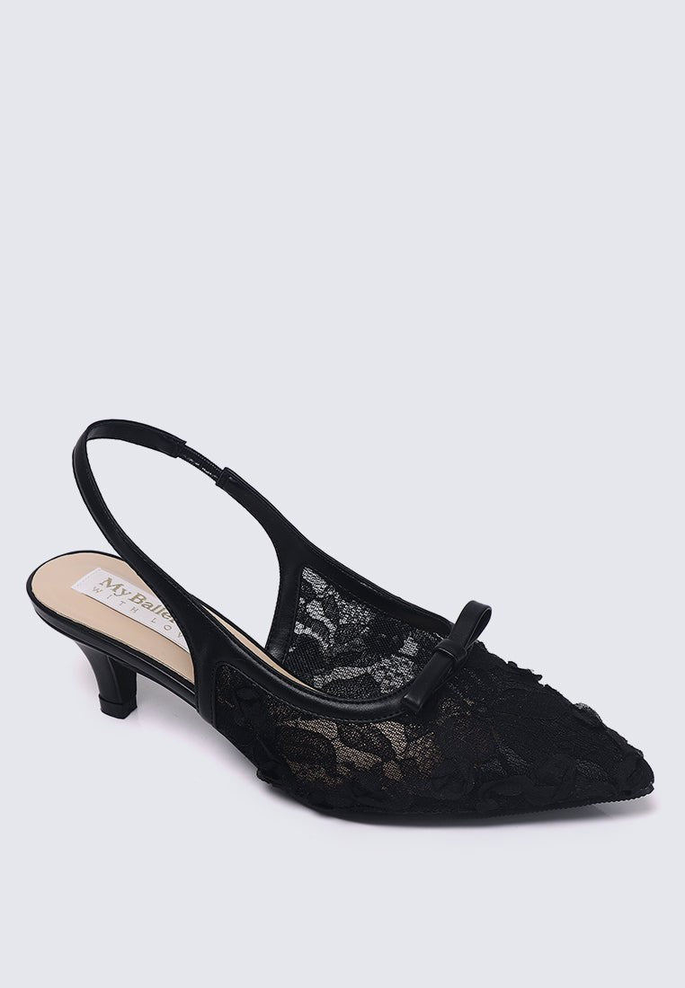 Cyanelle Comfy Heels In BlackHeels - myballerine
