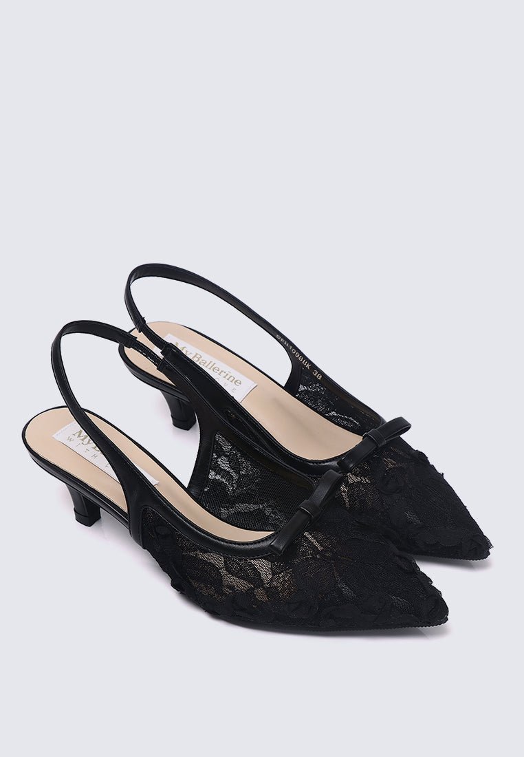 Cyanelle Comfy Heels In BlackHeels - myballerine