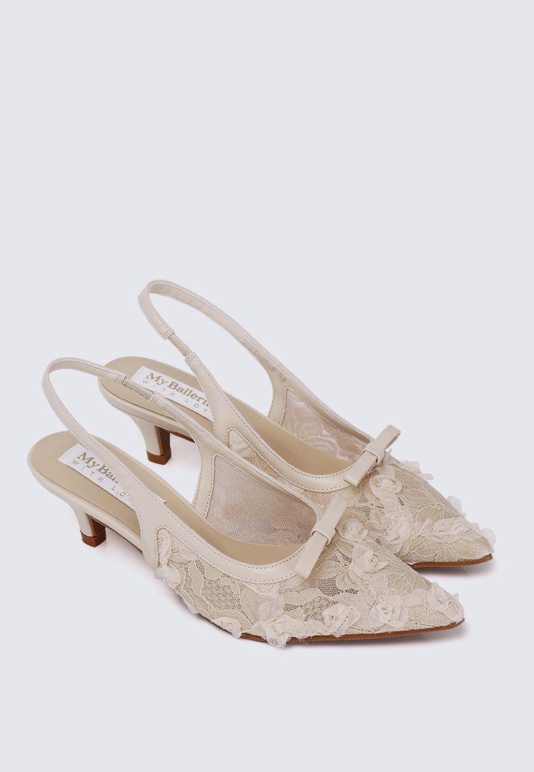 Cyanelle Comfy Heels In NudeHeels - myballerine