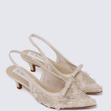 Cyanelle Comfy Heels In NudeHeels - myballerine
