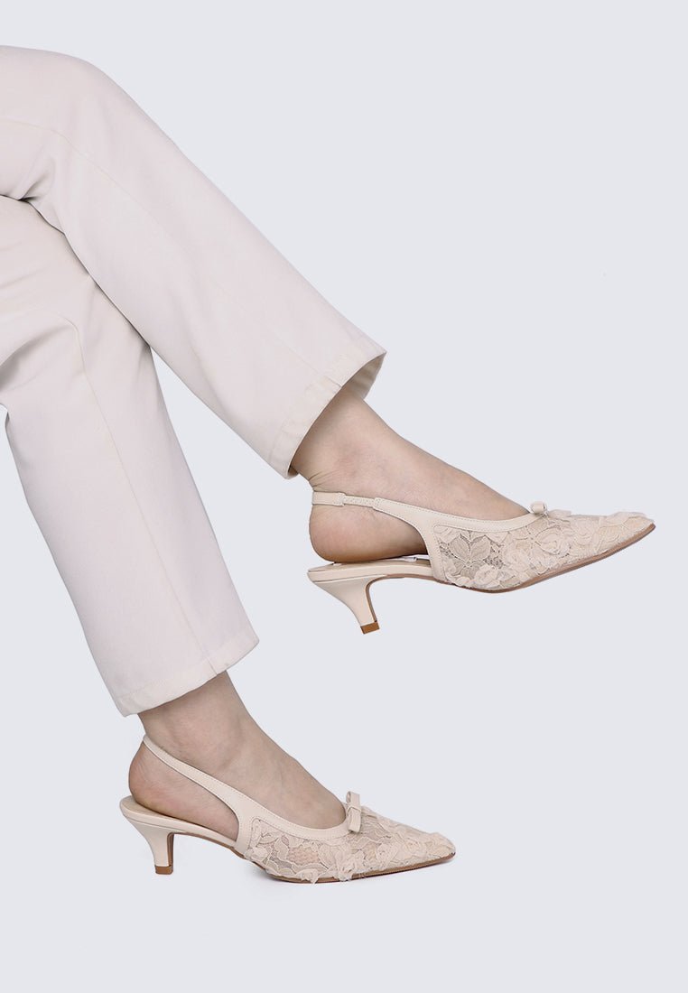 Cyanelle Comfy Heels In NudeHeels - myballerine
