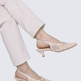 Cyanelle Comfy Heels In NudeHeels - myballerine