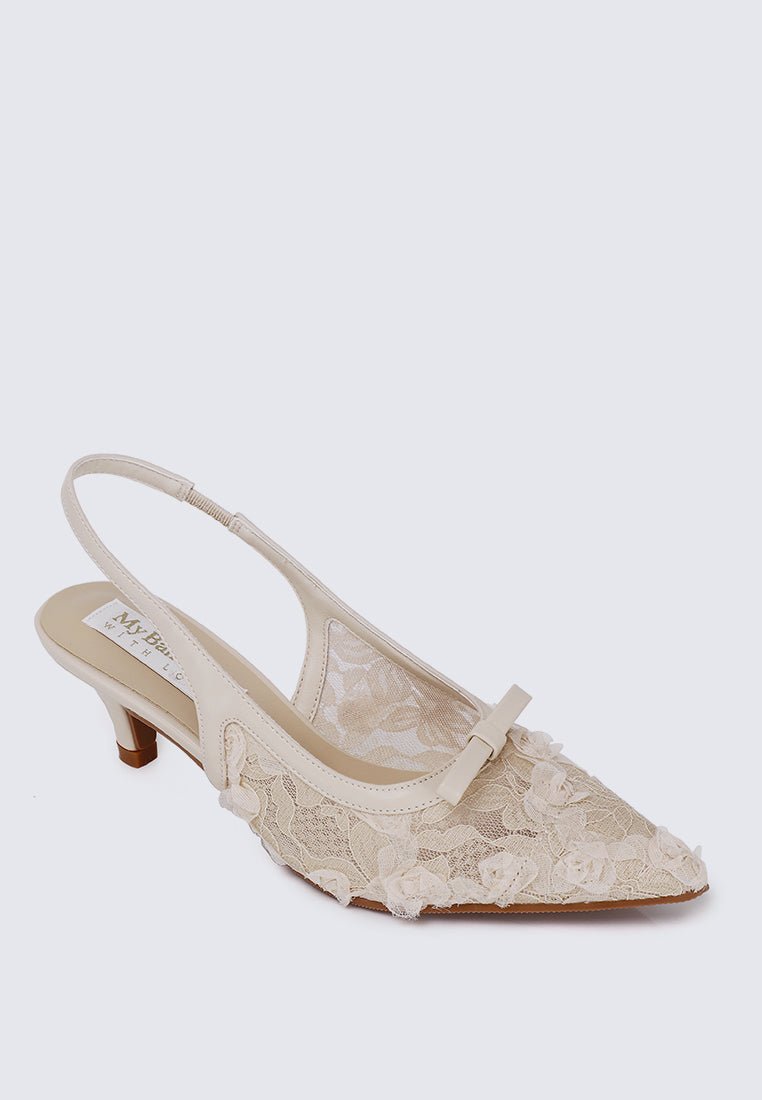 Cyanelle Comfy Heels In NudeHeels - myballerine