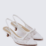 Cyanelle Comfy Heels In WhiteHeels - myballerine