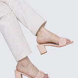 Cyrene Comfy Heels In Nude PinkHeels - myballerine