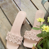 Cyrene Comfy Heels In NudeHeels - myballerine