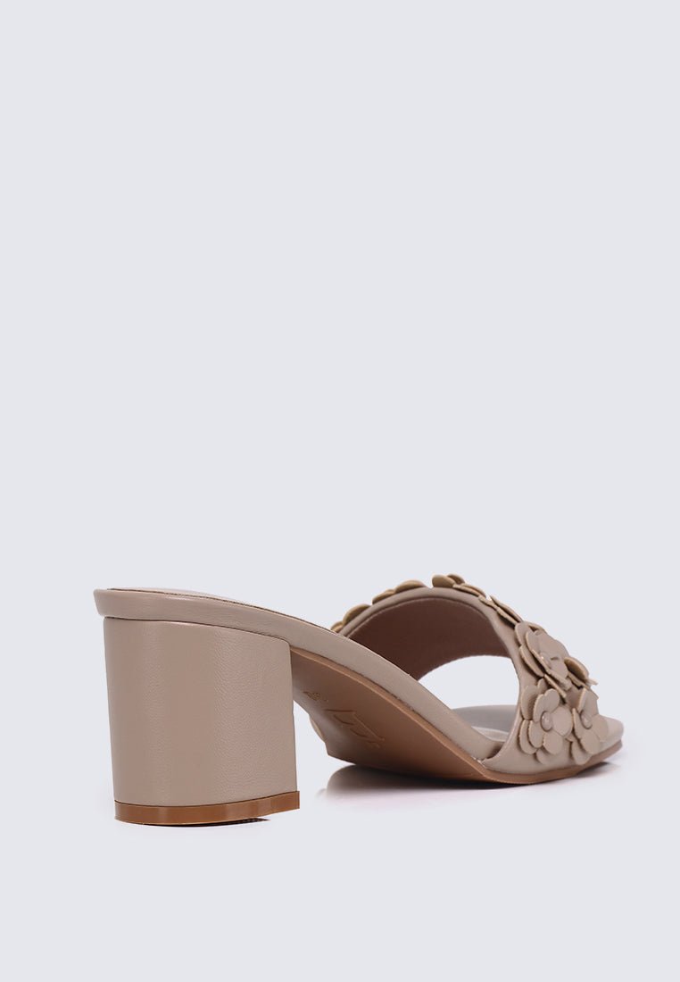 Cyrene Comfy Heels In NudeHeels - myballerine