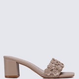 Cyrene Comfy Heels In NudeHeels - myballerine