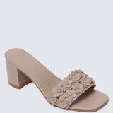 Cyrene Comfy Heels In NudeHeels - myballerine