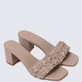 Cyrene Comfy Heels In NudeHeels - myballerine