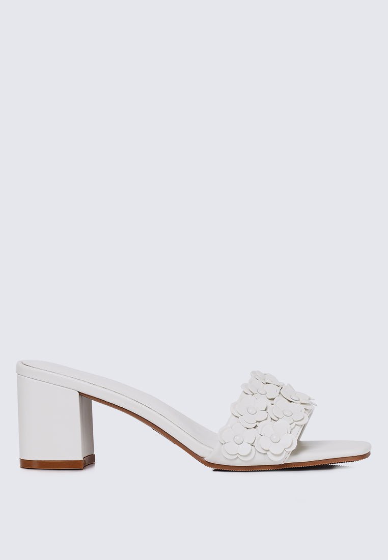 Cyrene Comfy Heels In Off WhiteHeels - myballerine