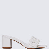 Cyrene Comfy Heels In Off WhiteHeels - myballerine