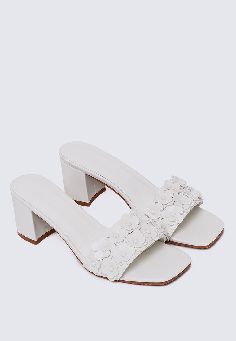 Cyrene Comfy Heels In Off WhiteHeels - myballerine