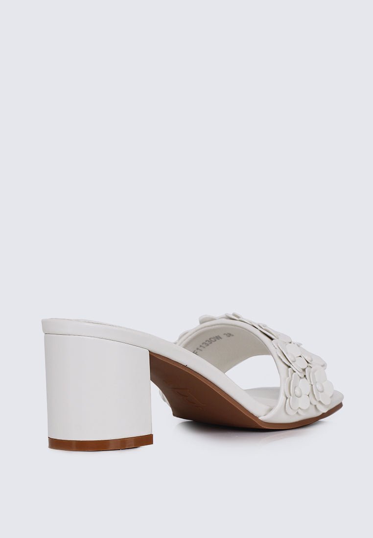 Cyrene Comfy Heels In Off WhiteHeels - myballerine