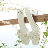 Cyrene Comfy Heels In Off WhiteHeels - myballerine