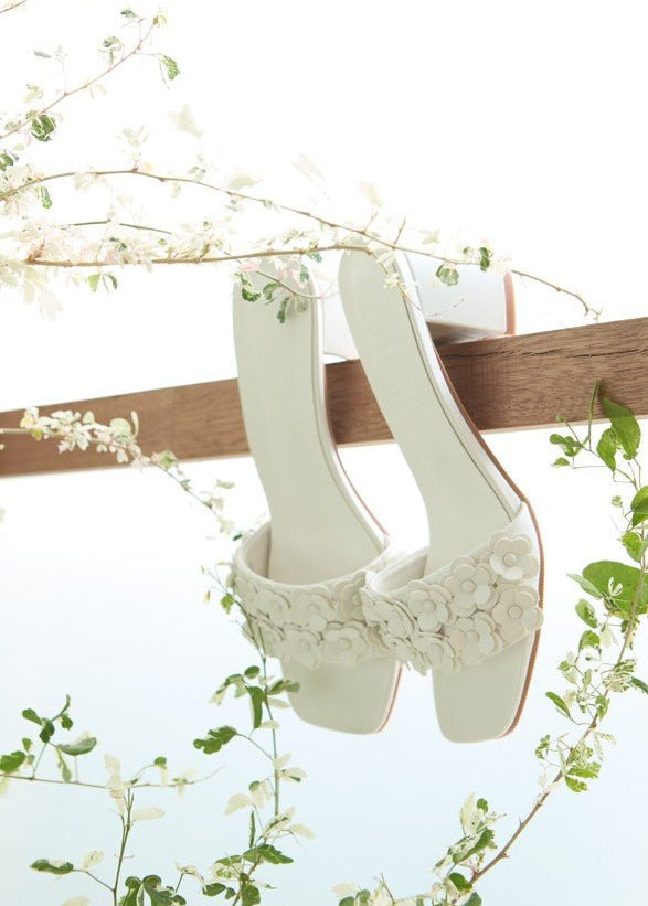 Cyrene Comfy Heels In Off WhiteHeels - myballerine