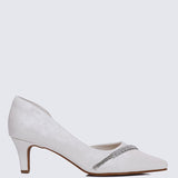 Dahlina Comfy Heels In IvoryHeels - myballerine