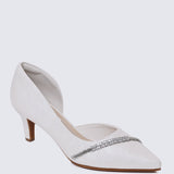 Dahlina Comfy Heels In IvoryHeels - myballerine