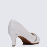 Dahlina Comfy Heels In IvoryHeels - myballerine