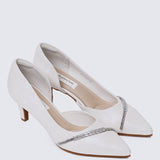 Dahlina Comfy Heels In IvoryHeels - myballerine