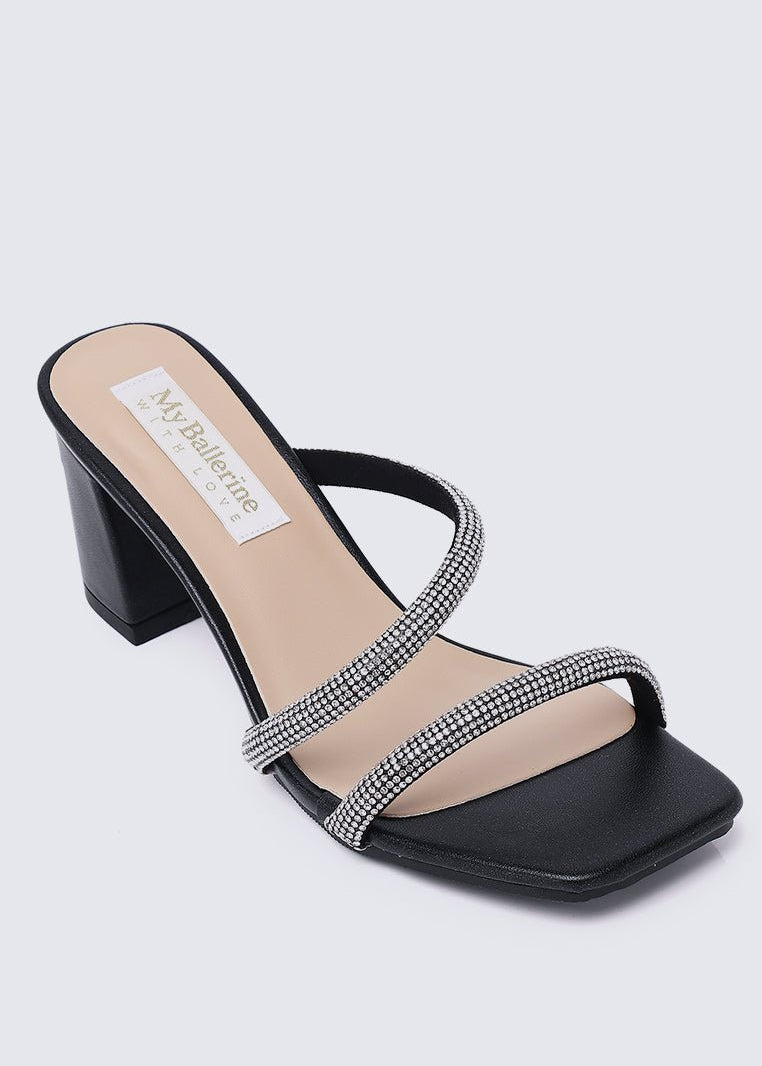 Delphine Comfy Heels In BlackShoes - myballerine