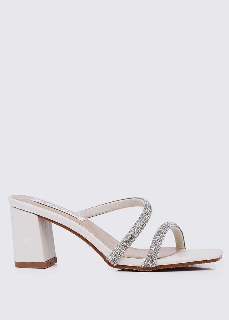 Delphine Comfy Heels In PearlShoes - myballerine
