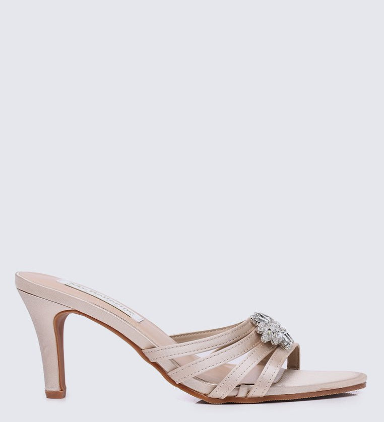 Denese Comfy Heels In Almond - myballerine