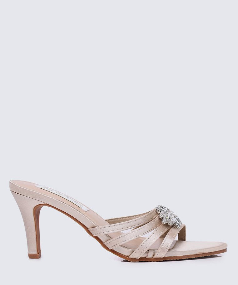 Denese Comfy Heels In Almond - myballerine