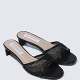 Devika Comfy Heels In BlackShoes - myballerine