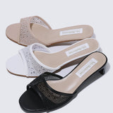 Devika Comfy Heels In BlackShoes - myballerine