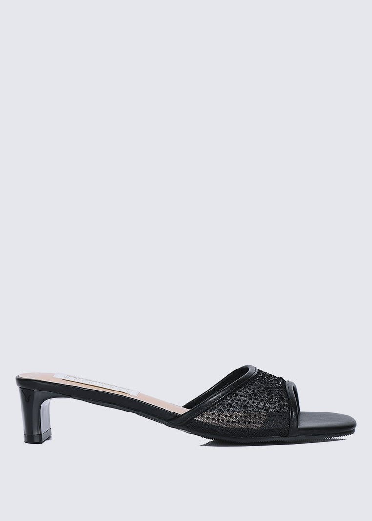Devika Comfy Heels In BlackShoes - myballerine