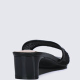 Devika Comfy Heels In BlackShoes - myballerine