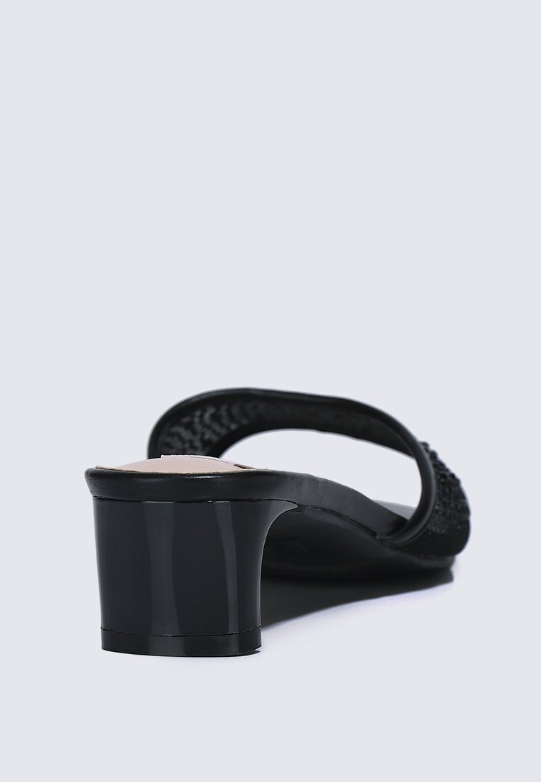 Devika Comfy Heels In BlackShoes - myballerine
