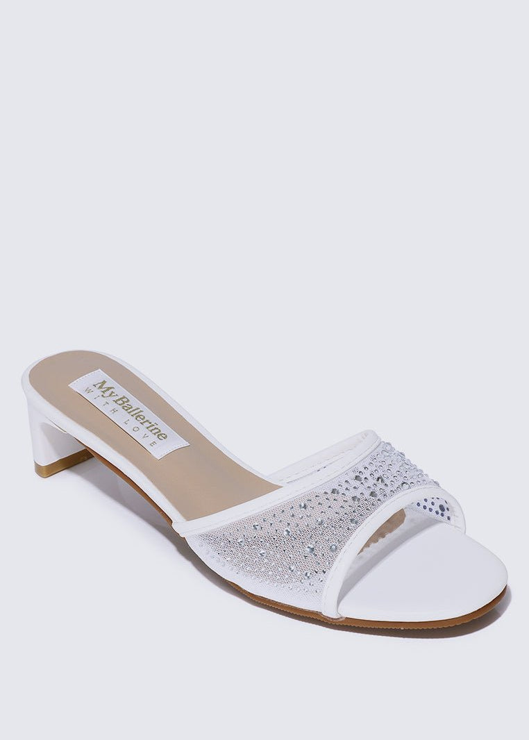 Devika Comfy Heels In IvoryShoes - myballerine