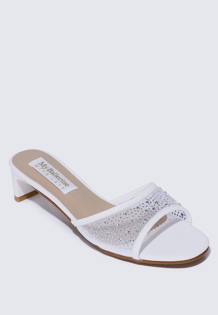 Devika Comfy Heels In IvoryShoes - myballerine