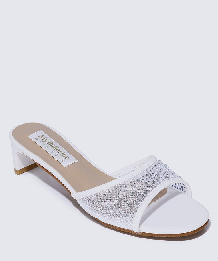 Devika Comfy Heels In IvoryShoes - myballerine