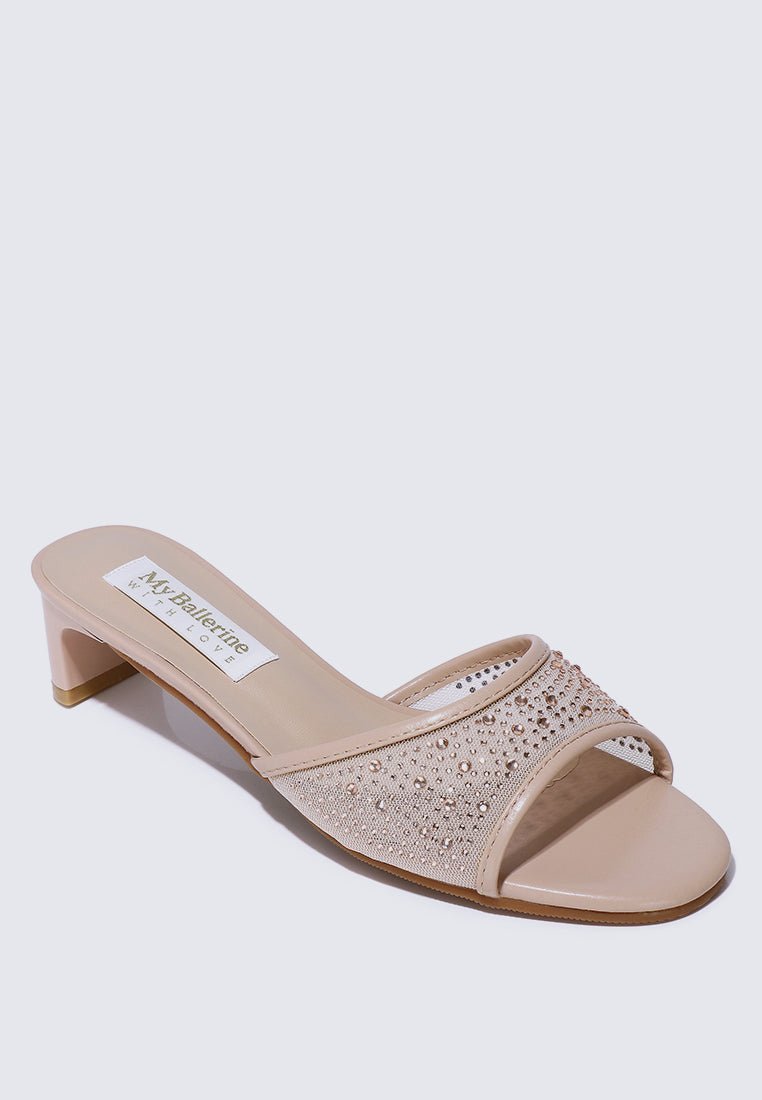 Devika Comfy Heels In NudeHeels - myballerine