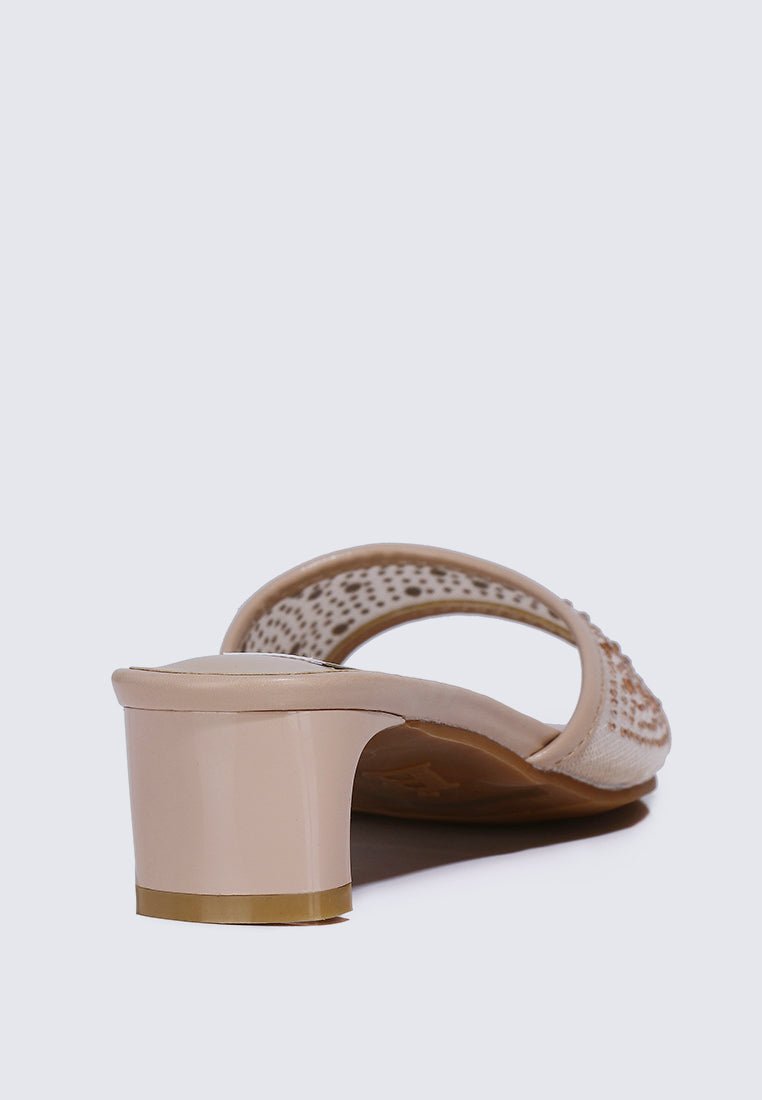 Devika Comfy Heels In NudeHeels - myballerine