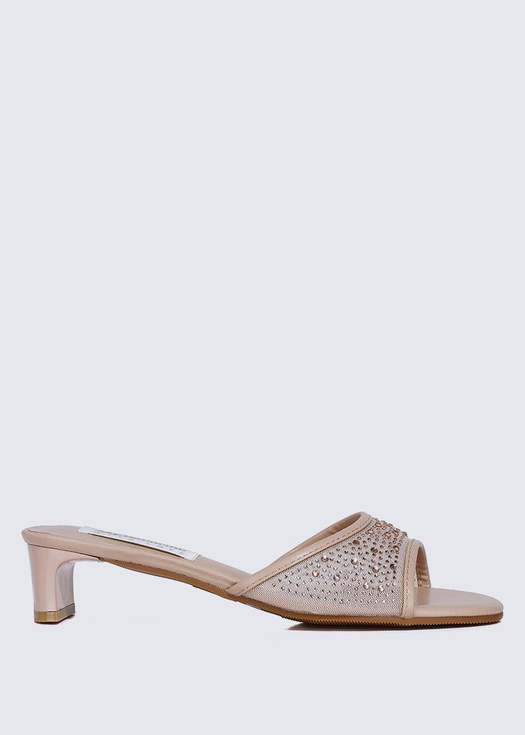 Devika Comfy Heels In NudeShoes - myballerine