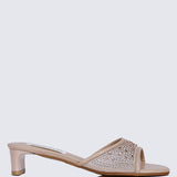 Devika Comfy Heels In NudeShoes - myballerine