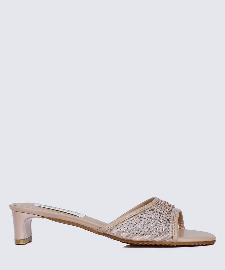 Devika Comfy Heels In NudeShoes - myballerine