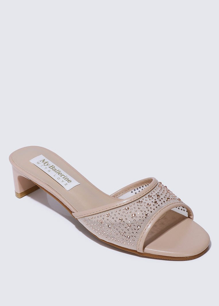 Devika Comfy Heels In NudeShoes - myballerine