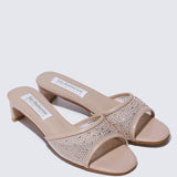 Devika Comfy Heels In NudeShoes - myballerine