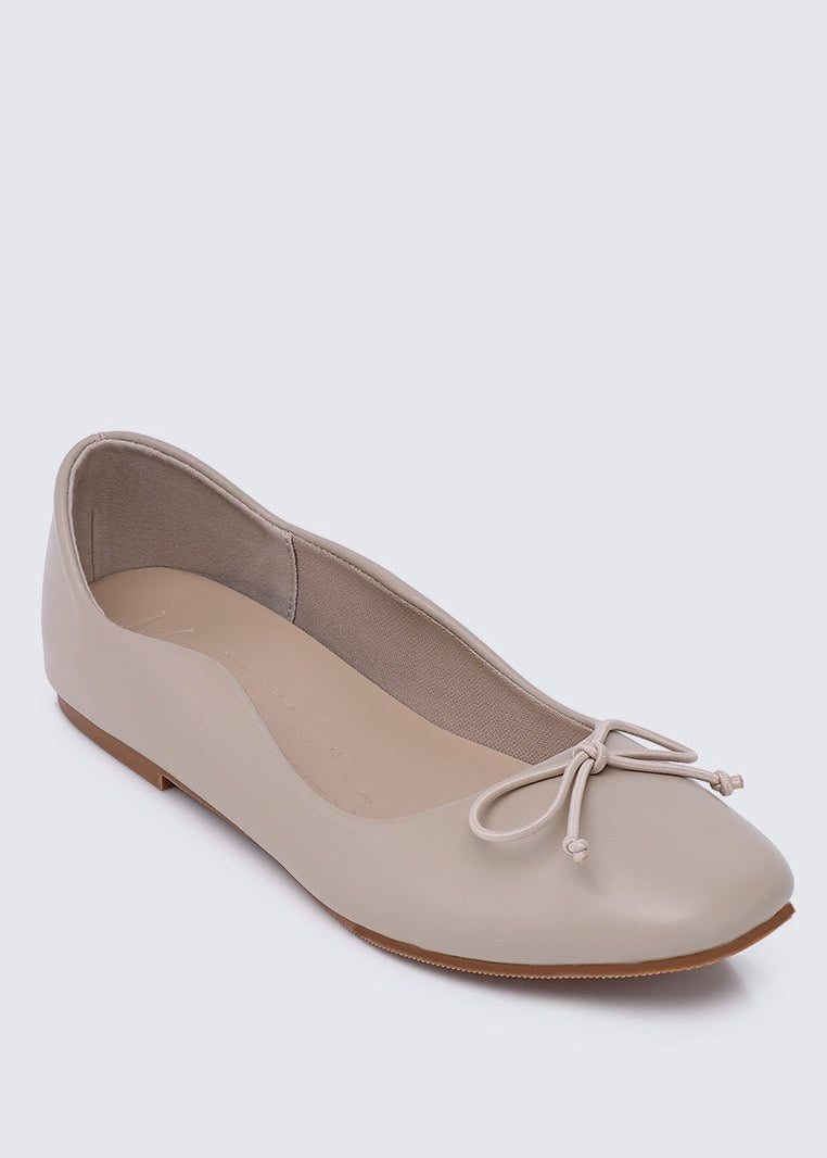 Dorra Comfy Ballerina In AlmondShoes - myballerine