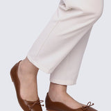 Dorra Comfy Ballerina In BrownShoes - myballerine