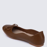 Dorra Comfy Ballerina In BrownShoes - myballerine