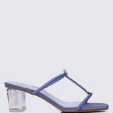 Dreams Come True Comfy Heels In Navy - myballerine