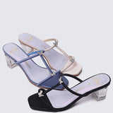 Dreams Come True Comfy Heels In Navy - myballerine