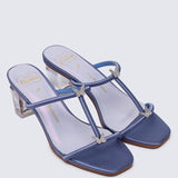 Dreams Come True Comfy Heels In Navy - myballerine