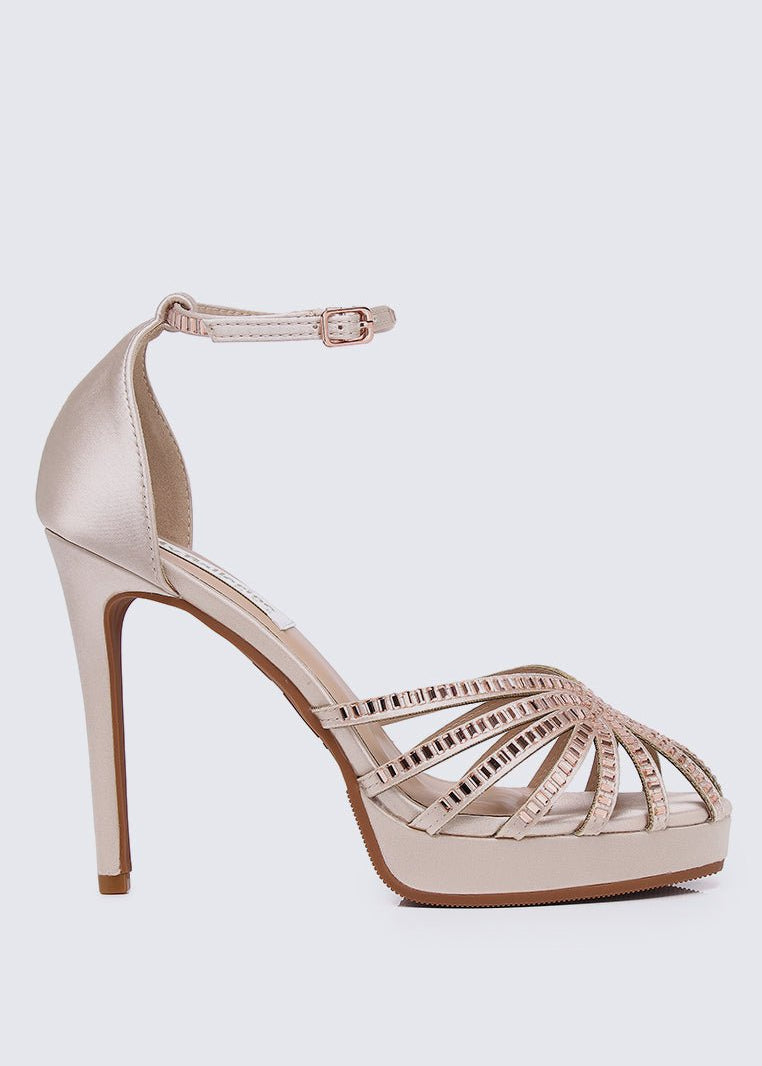 Dulce Comfy Heels In AlmondShoes - myballerine